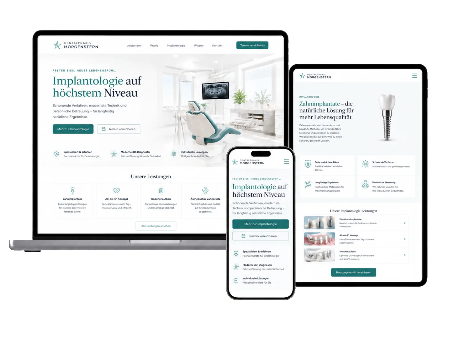 Implantologie Praxis-Website