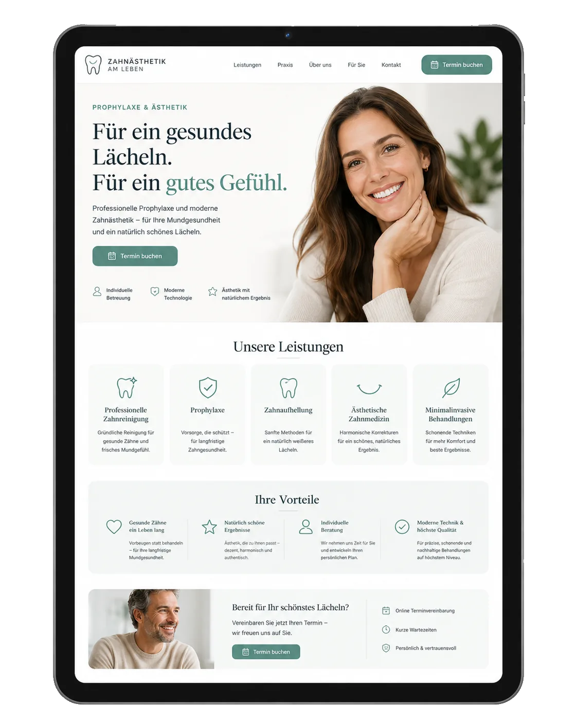 Implantat-Praxis Website Beispiel